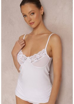 Biały Top Bawełniany Perothee ze sklepu Renee odzież w kategorii Bluzki damskie - zdjęcie 157066089