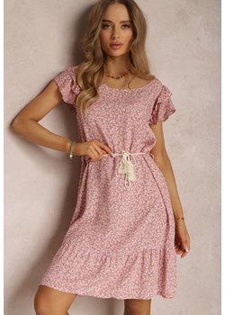 Ciemnoróżowa Sukienka Telephaia ze sklepu Renee odzież w kategorii Sukienki - zdjęcie 157066166