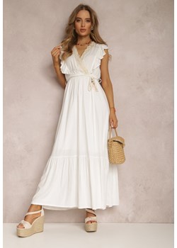 Biała Sukienka Ampanie ze sklepu Renee odzież w kategorii Sukienki - zdjęcie 157066227