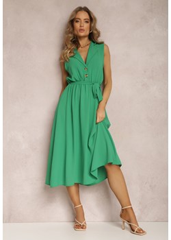 Zielona Sukienka z Paskiem Phellialla ze sklepu Renee odzież w kategorii Sukienki - zdjęcie 157066596