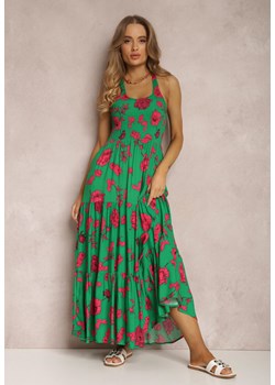 Zielona Sukienka z Wiskozy Hellitrite ze sklepu Renee odzież w kategorii Sukienki - zdjęcie 157066886