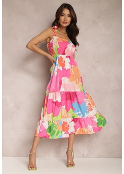 Fuksjowa Sukienka Theliphae ze sklepu Renee odzież w kategorii Sukienki - zdjęcie 157067177