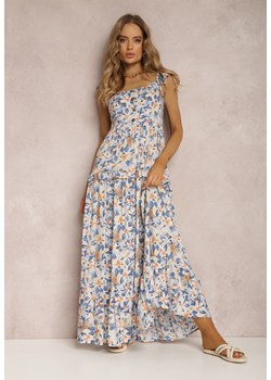 Biało-Niebieska Sukienka Agarynome ze sklepu Renee odzież w kategorii Sukienki - zdjęcie 157067427