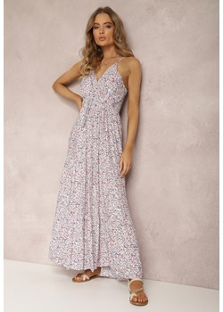 Biało-Niebieska Sukienka Hippena ze sklepu Renee odzież w kategorii Sukienki - zdjęcie 157067517