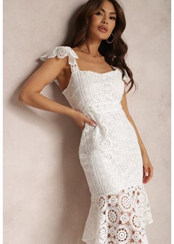 Biała Sukienka Andramia ze sklepu Renee odzież w kategorii Sukienki - zdjęcie 157067707