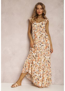 Jasnobeżowa Sukienka Phaelothee ze sklepu Renee odzież w kategorii Sukienki - zdjęcie 157067868