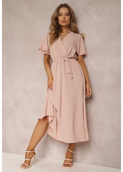Różowa Sukienka z Paskiem Oreithadina ze sklepu Renee odzież w kategorii Sukienki - zdjęcie 157067908