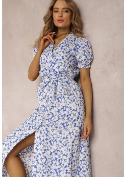 Niebieska Sukienka z Bawełny Andrilla ze sklepu Renee odzież w kategorii Sukienki - zdjęcie 157067948