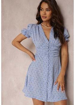 Niebieska Sukienka Eideina ze sklepu Renee odzież w kategorii Sukienki - zdjęcie 157067988