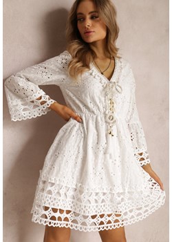 Biała Sukienka Ianthinca ze sklepu Renee odzież w kategorii Sukienki - zdjęcie 157068228