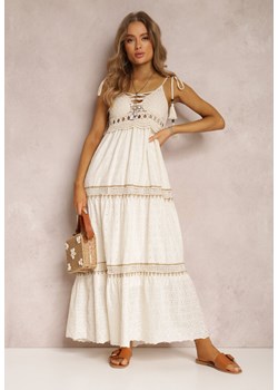 Jasnobeżowa Sukienka Ianina ze sklepu Renee odzież w kategorii Sukienki - zdjęcie 157068258