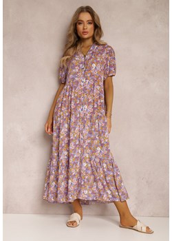 Fioletowa Sukienka z Wiskozy Zofneda ze sklepu Renee odzież w kategorii Sukienki - zdjęcie 157068467