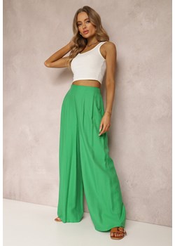 Zielone Spodnie Aedaris ze sklepu Renee odzież w kategorii Spodnie damskie - zdjęcie 157068667