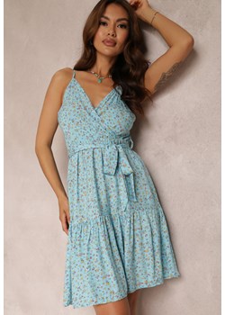 Niebieska Sukienka z Wiskozy Phoebamna ze sklepu Renee odzież w kategorii Sukienki - zdjęcie 157068777