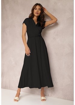 Czarna Sukienka Kopertowa Appephone ze sklepu Renee odzież w kategorii Sukienki - zdjęcie 157068867