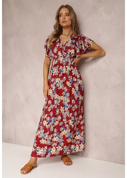Bordowa Sukienka Bawełniana Kasinna ze sklepu Renee odzież w kategorii Sukienki - zdjęcie 157069366