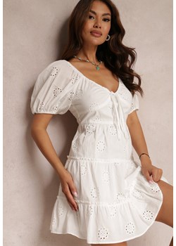 Biała Sukienka Rhodane ze sklepu Renee odzież w kategorii Sukienki - zdjęcie 157069416
