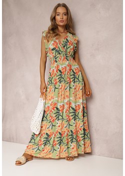 Zielona Sukienka z Wiskozy Biran ze sklepu Renee odzież w kategorii Sukienki - zdjęcie 157070416