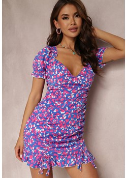 Niebiesko-Różowa Sukienka Delaplace ze sklepu Renee odzież w kategorii Sukienki - zdjęcie 157070516