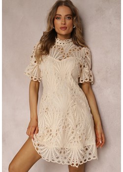 Beżowa Sukienka Aeryse ze sklepu Renee odzież w kategorii Sukienki - zdjęcie 157070738