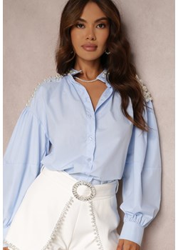 Jasnoniebieska Koszula Teepey ze sklepu Renee odzież w kategorii Koszule damskie - zdjęcie 157070768