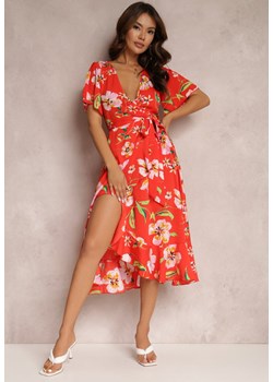 Czerwona Sukienka Zinano ze sklepu Renee odzież w kategorii Sukienki - zdjęcie 157071068