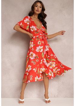 Czerwona Sukienka Zinano ze sklepu Renee odzież w kategorii Sukienki - zdjęcie 157071069