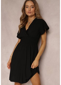 Czarna Sukienka z Wiskozy Jadith ze sklepu Renee odzież w kategorii Sukienki - zdjęcie 157071238