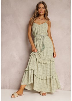 Zielona Sukienka Ailbhe ze sklepu Renee odzież w kategorii Sukienki - zdjęcie 157071566