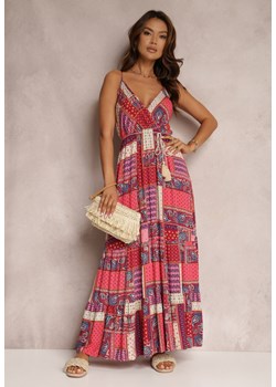 Bordowa Sukienka Grehan ze sklepu Renee odzież w kategorii Sukienki - zdjęcie 157071596