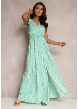Zielona Sukienka z Wiskozy Appamene ze sklepu Renee odzież w kategorii Sukienki - zdjęcie 157071716