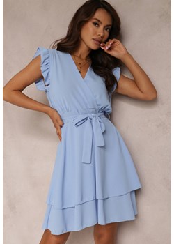 Jasnoniebieska Sukienka Tarf ze sklepu Renee odzież w kategorii Sukienki - zdjęcie 157071778