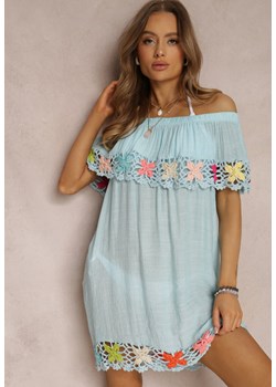 Niebieska Sukienka Manath ze sklepu Renee odzież w kategorii Odzież plażowa - zdjęcie 157072098