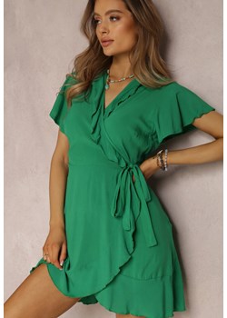 Zielona Sukienka z Wiskozy Amathomela ze sklepu Renee odzież w kategorii Sukienki - zdjęcie 157072178