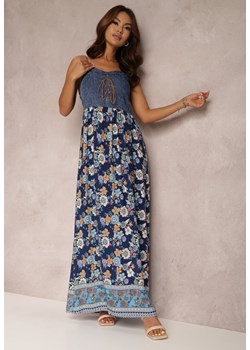 Granatowa Sukienka Kathi ze sklepu Renee odzież w kategorii Sukienki - zdjęcie 157072358