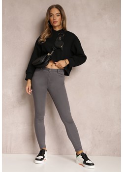 Ciemnoszare Spodnie Skinny Eulalia ze sklepu Renee odzież w kategorii Spodnie damskie - zdjęcie 157073017