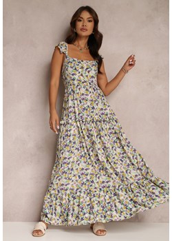 Biało-Fioletowa Sukienka Salama ze sklepu Renee odzież w kategorii Sukienki - zdjęcie 157073528