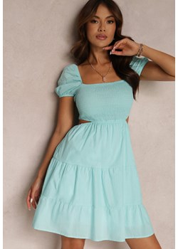Jasnoniebieska Sukienka Bawełniana Fjellon ze sklepu Renee odzież w kategorii Sukienki - zdjęcie 157073588