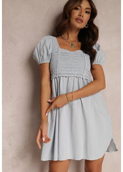 Jasnoniebieska Sukienka Bawełniana Xysnea ze sklepu Renee odzież w kategorii Sukienki - zdjęcie 157073616