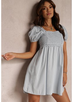 Jasnoniebieska Sukienka Bawełniana Xysnea ze sklepu Renee odzież w kategorii Sukienki - zdjęcie 157073618
