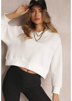 Biała Bluza z Kapturem Paranero ze sklepu Renee odzież w kategorii Bluzy damskie - zdjęcie 157074215