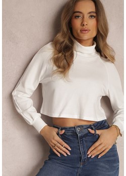 Biały Golf Crop Top Noya ze sklepu Renee odzież w kategorii Swetry damskie - zdjęcie 157074496