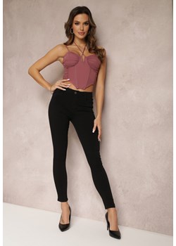 Czarne Spodnie Skinny Push Up Tham ze sklepu Renee odzież w kategorii Spodnie damskie - zdjęcie 157074927