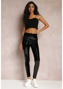Czarne Legginsy Lakierowane Erpholnen ze sklepu Renee odzież w kategorii Spodnie damskie - zdjęcie 157075407