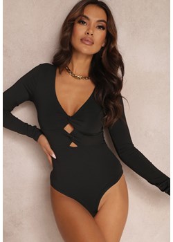 Czarne Body z Wycięciami Posolos ze sklepu Renee odzież w kategorii Bluzki damskie - zdjęcie 157075535