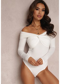 Białe Body z Odkrytymi Ramionami Tantorus ze sklepu Renee odzież w kategorii Bluzki damskie - zdjęcie 157075619