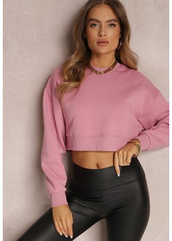 Ciemnoróżowa Bluza Oversize Khadimat ze sklepu Renee odzież w kategorii Bluzy damskie - zdjęcie 157076087