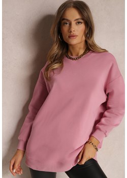 Ciemnoróżowa Bluza Oversize z Polarem Hosarran ze sklepu Renee odzież w kategorii Bluzy damskie - zdjęcie 157076135