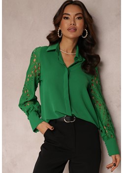 Zielona Koszula Apostoros ze sklepu Renee odzież w kategorii Koszule damskie - zdjęcie 157082367