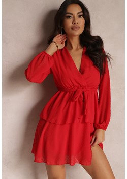 Czerwona Sukienka Shadebinder ze sklepu Renee odzież w kategorii Sukienki - zdjęcie 157082468
